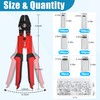 Fishing Crimping Tool Kit, Crimping Pliers with 500pcs Aluminum Crimp