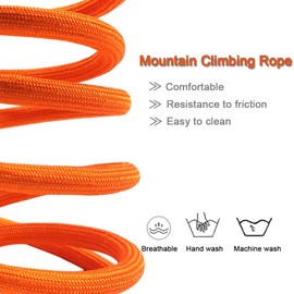 MayPaw 4/6 /8/10 FT Dog Leash, Classic Solid Colors, Strong Nylon Rope Dog Leash Reinforced with Leather Tailor Connection Heavy Duty Silver Clasp