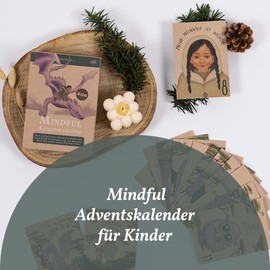 Vegan Box® Advent Calendar Mindful for Children (2024) | 24 Strengthening Affirmations and Stories | For Children from 4-7 Years | Mindful Advent Calendar Kids