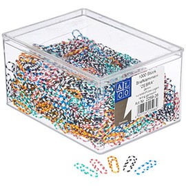 ALCO-Albert 2259-26 Paper Clips Round 26 mm Assorted Colours Pack of 1000