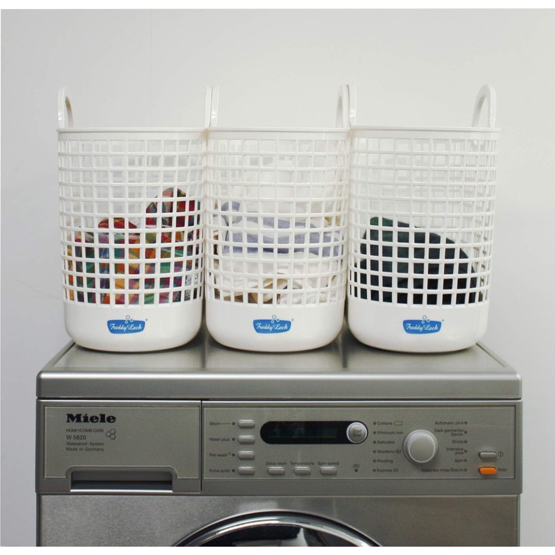 Freddyrek Laundry Hamper, Mini Polyethylene, Made in Japan, 3.2 gal