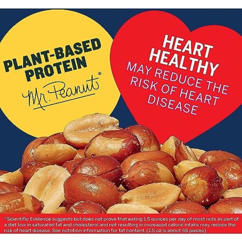 PLANTERS Redskin Spanish Peanuts, Roasted Salted Peanuts 12.5 oz Jars