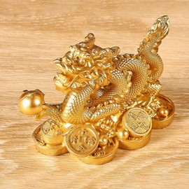 Dragon Figurine, Feng Shui, Five Claw Dragon Figurine, Dragon God, Good Luck Fortune, Prosperous Business, Money Up, 2024, Zodiac Figurine, Dragon Feng Shui Goods, Good Luck Goods, Lucky Figurine,