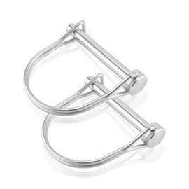 2 Pcs Tiny Safety Coupler Pin 1/4 Inch(6.3mm) Diameter, 1.97Inch(50mm) Length, Marine Grade 316 Stainless Steel Shaft Locking Pins, Round Arch Wire Shaft Locking Pin, Shaft Locking Pins