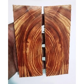 Stabilized Natural Olive wood Knife Handle Pair, Oleaceae family hard wood scales, DIY, knife making, Knife accessories, Natural Grain Wood pair, Gift Packed. CW