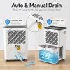 AIRPLUS 2500 Sq.Ft Dehumidifier for Basement, 30 Pints Dehumidifiers for