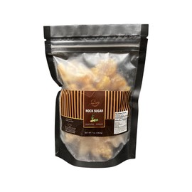 Rock Sugar-Yellow Mama Wang's Pantry, Net Wt. 7oz, Pure Cane Sugar, Made in the U.S.A. For Cooking and Beverages.