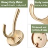 TOFIIGREM Gold Coat Hooks for Wall, 3 Pack Towel Hook