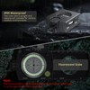 Anbte Compass Hiking Survival, IP65 Waterproof Metal Compass with Sighting