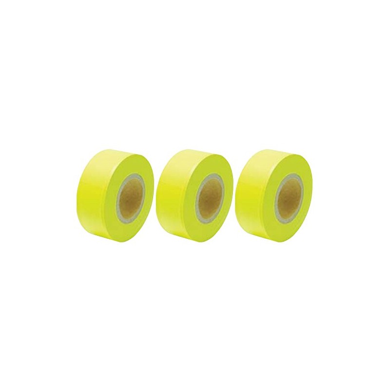 sinwa Marking Tape Fluorescent Yellow 3 Pairs