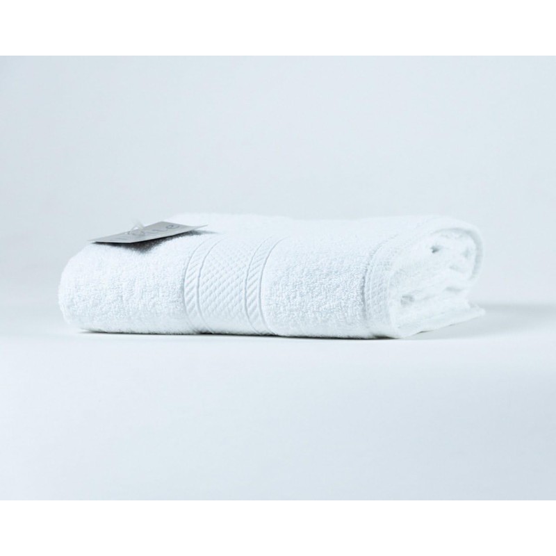 Hilasal Toalla de Baño Linea Elite, Color Blanco 100% algodón
