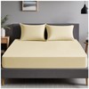Plain Dyed Bedding Bedsheet, Ultra Soft 4Ft Fitted Bed Sheet,
