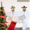 YWZHENYU 4 Pack Christmas Stocking Holder Durable Stocking Hanger Hooks