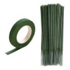 Artificial Flower Set Flora Tape 1 Roll Ground Wire 50pcs