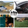 KOMUNJ Pack of 4 Suction Cup Hooks Camping with Attachment,