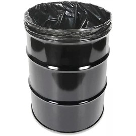 Farm Plastic Supply - 55 Gallon Trash Bags, 6 Mil - Contractor Trash Bags, Black Trash bags, Large Trash Bags, Heavy Duty Garbage Bags, 55 Gallon Trash Bags Heavy Duty (25)