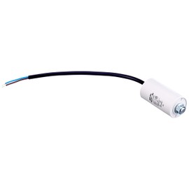 Miflex motor start-up capacitor 12μF, 450 V, 35 mm x 65 mm, cable: M8