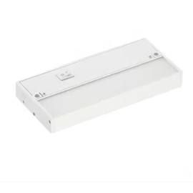 9 Inch Under Cabinet LED Light, Hardwire/Linkable White, 120VAC, 60Hz, 50mA, 300 Lumens, 2700K, 90 CRI with Knockout, Contractor Electrician Grade