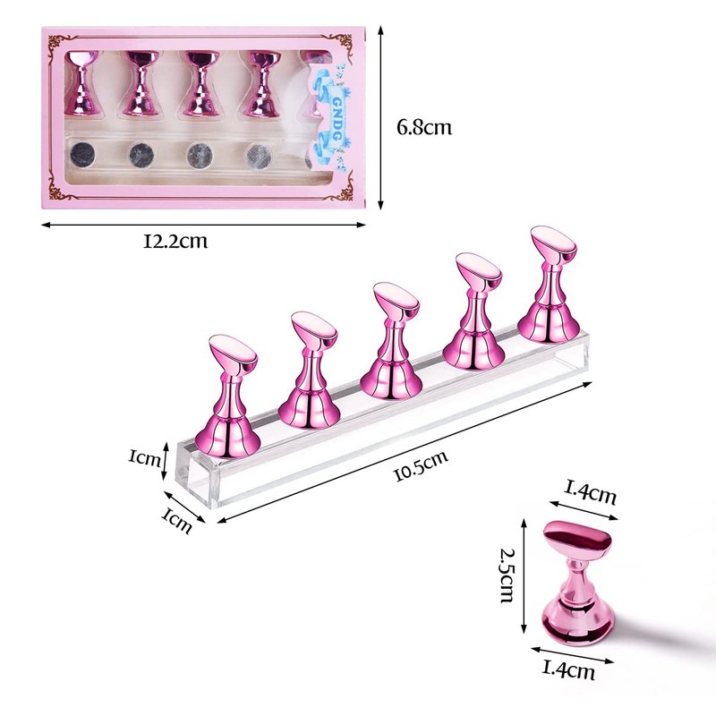 Set of 2 Nail Stands for Press on Nails Display,