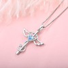 STARCHENIE Stethoscope Cross Pendant Necklace 925 Sterling Silver Angel Wings