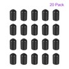DMiotech 20pcs 8mm Inner Diameter Black Screw Protector Rubber End