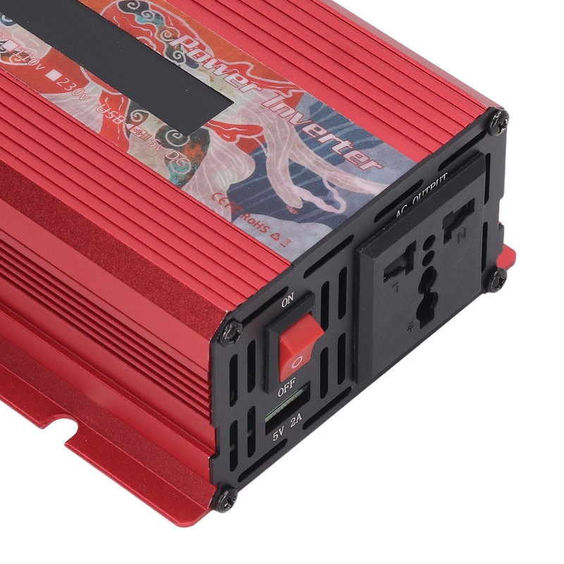 Car Power Inverter DC to AC Fast Heat Dissipation LCD
