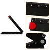 Thyonta 30cm Aluminum Alloy Folding Ruler Portable Angle Measuring Tool