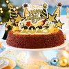 Happy New Year Cupcake Toppers Midnight Star Cupcake Picks