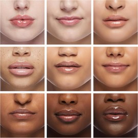 Aceite labial hidratante, juego de 6 unidades, roll-on, transparente, incoloro, alto brillo
