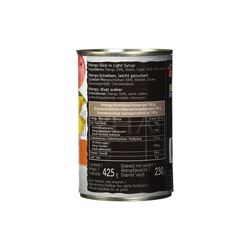 Thai Pride Mango Slices, Slightly Sugared, Pack of 1 (1