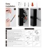 zouzai Second Generation Modern LED Bathroom Vanity Light Bar Black