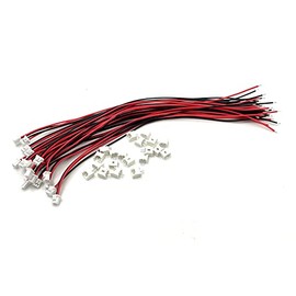 20 Set Micro JST MX 1.25 mm 2 Pins Male Female 1.25 mm Pitch Female & Male Connector PCB Female 150 mm Cable