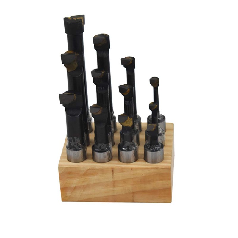 findmall 5/8" Boring Bar Set 12 Pcs Carbide Tipped Bars