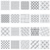 ORIGACH Pack of 20 Sashiko Stencils 14 x 14 cm