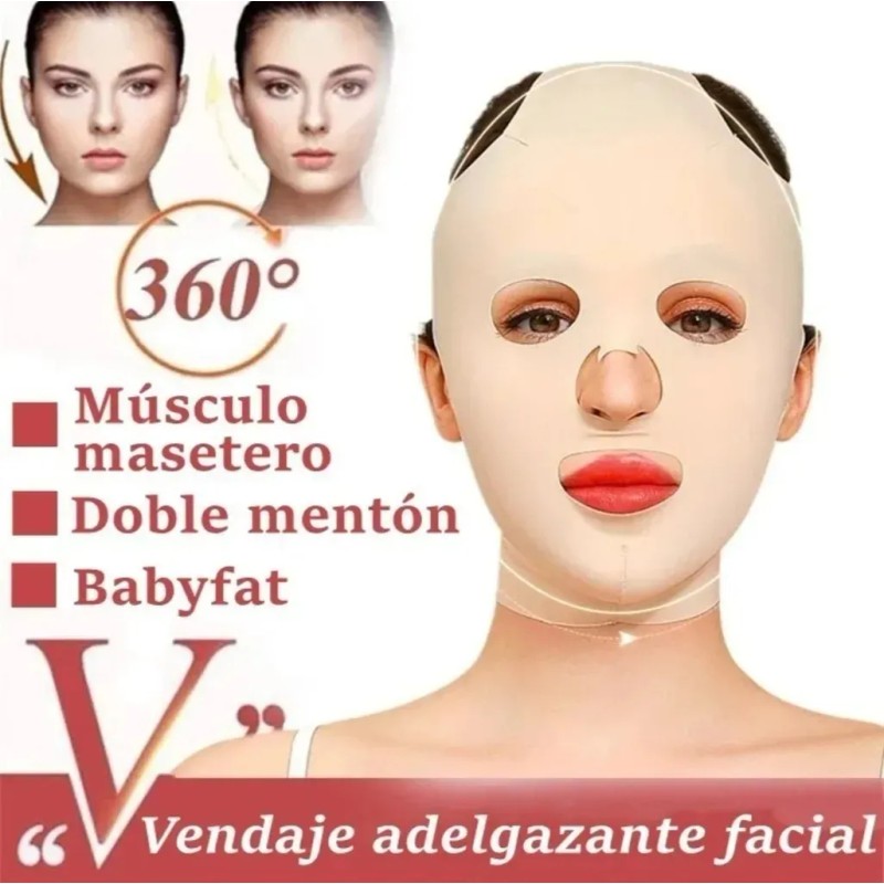 Faja Para Adelgazar Cara, Disminuir Papada Y Menton Unisex