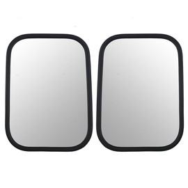 Brock Replacement Set Universal Camper Tow Mirrors 7.5 x 10.5 Stainless Steel w/Short Bracket Compatible with 78-86 Suburban Pickup Truck 12341380