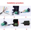 CERRXIAN DB9 Adapter RS-232 Serial Interface DB9 Male and DBP