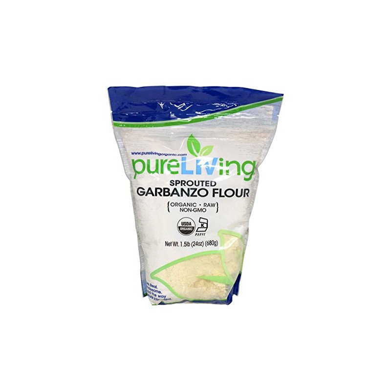 Pure Living Sprouted Garbanzo Bean Flour - 1.5 lbs