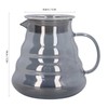 Electroplated Grey Coffee Pot High Borosilicate Glass Hand Coffee Server