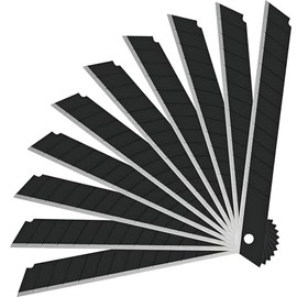 9mm Snap Off Utility Knife Blades, 60 Pack - 13 Segments, 60 Degree, Carbon Steel Retractable Box Cutter Blades Refills for Craft & Packaging