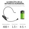 XTUGA Recargable Microfono Inalambrico Diadema, UHF Diadema con Microfono, Compatible