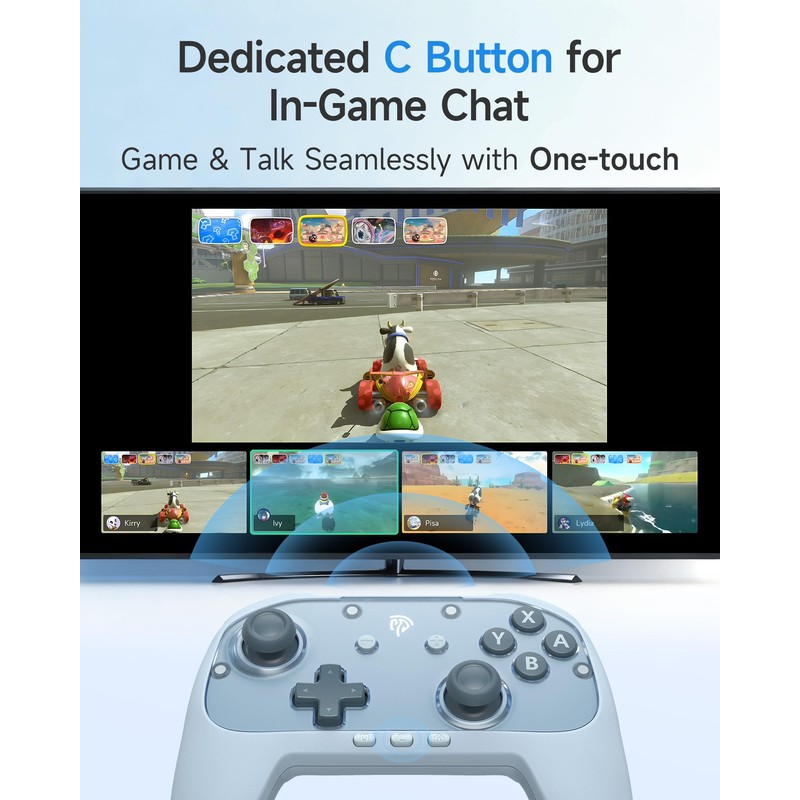 EasySMX S10C Switch 2 Pro Controller with Instant Wake-Up, Hall