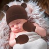 4 Pack Preemie Hats Mittens and Socks Set Soft Cotton