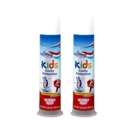 Aquafresh 2 Pack Aquafresh Kids Cavity Protection Toothpaste, Bubblemint, 4.6 oz each