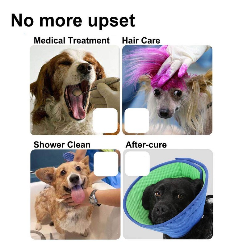 HanryDong Dog Elizabethan Collar, Cat Soft Recovery Cone, Quicker Healing