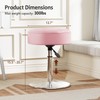 Youtanic Vanity Stool with Adjustable Height, 360°Swivel Ottoman Chair for