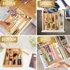 Besilord Silverware Organizer Kitchen Drawer Organizer Utensil Organizer Bamboo Silverware