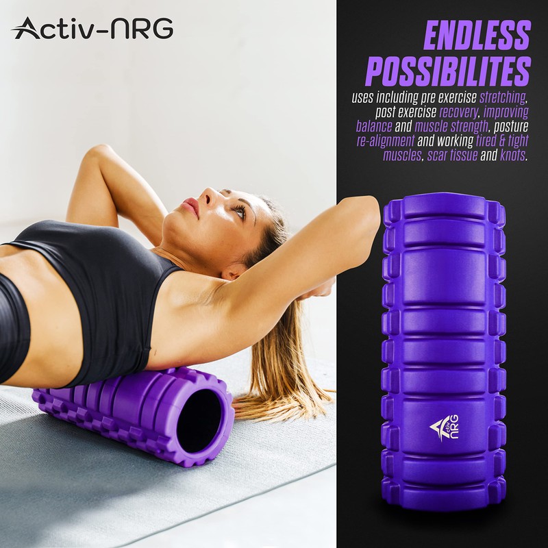 ActivNRG Fitness Foam Roller for Deep Tissue Muscle Massage Trigger