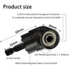 105° Angle Wrench Attachment Adapter 1/4 Inch Drill Hex Shank