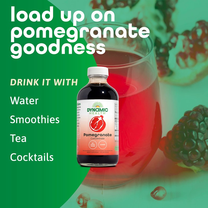 Dynamic Health Pomegranate Juice Concentrate | No Additives or Preservatives